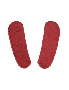 Étui cuir grainé de poche avec logo en creux - Bordeaux