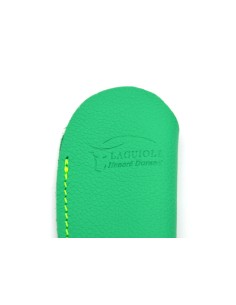 Étui cuir de poche pour couteaux pliants, vert 2