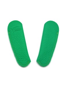 Pocket leather case for folding knives, green