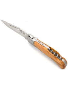 Laguiole-Jagdmesser, 12 cm, Geschweißte Biene, Olivenholzgriff 2