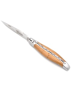 Laguiole pliant 12cm, manche super galbé en genévrier cade 2