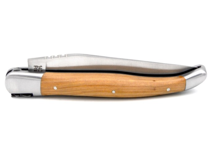 Laguiole pliant 12cm, manche super galbé en genévrier cade