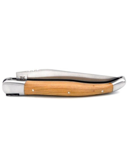 Laguiole pliant 12cm, manche super galbé en genévrier cade