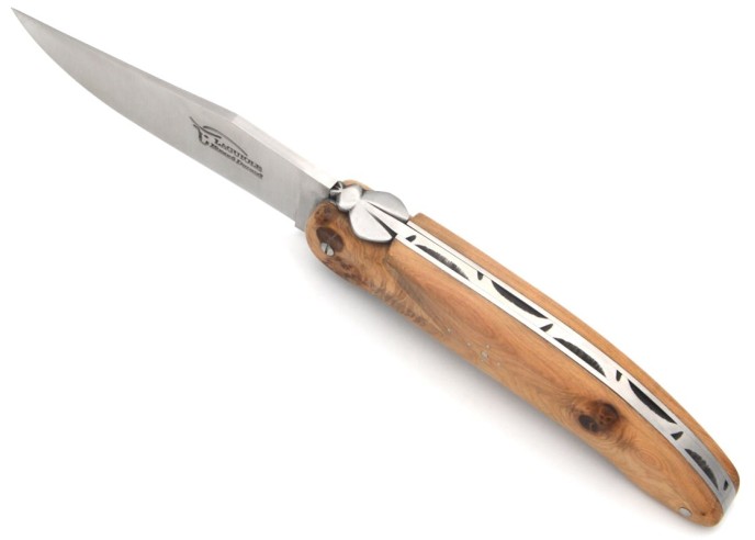 Laguiole hunting knife, 13.5 cm, juniper full handle