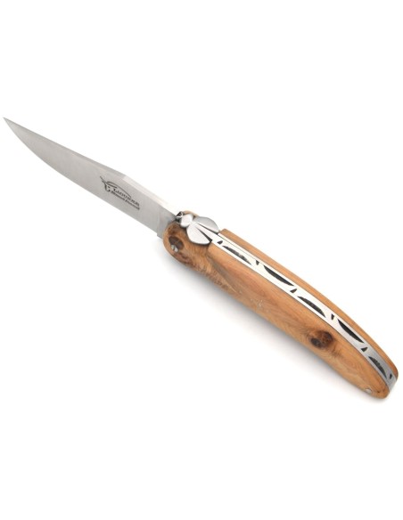 Laguiole-Jagdmesser, 13,5 cm,  Voller Griff aus Wacholderholz