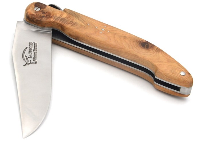 Laguiole hunting knife, 13.5 cm, juniper full handle