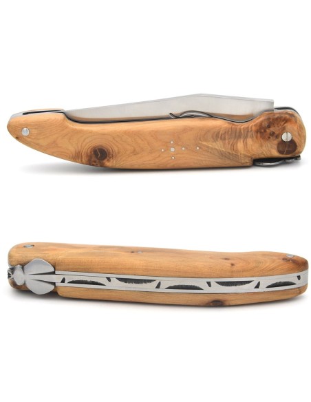 Laguiole hunting knife, 13.5 cm, juniper full handle