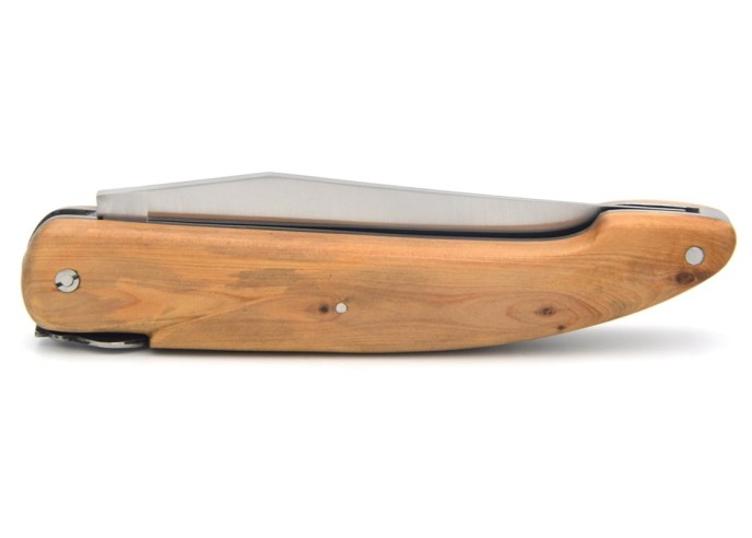 Couteau pliant de chasse Laguiole avec manche en genévrier cade