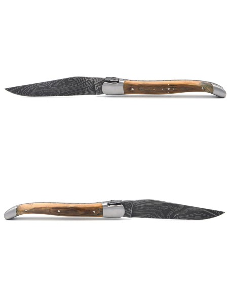 Laguiole pliant 12 cm, tête de mammouth, manche en défense de mammouth