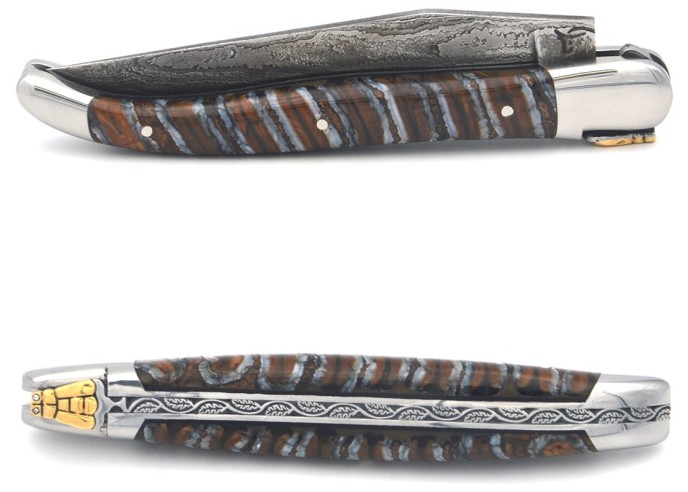 Or Jaune - Molaire de mammouth marron