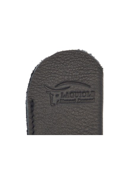 Taschenlederetui für Klappmesser, schwarz