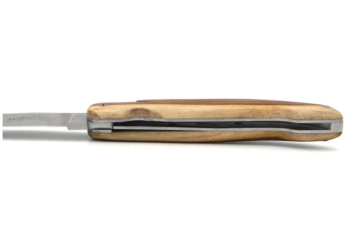Laguiole Honoré Durand, modèle Chasse, plein manche inox mat, pistachier