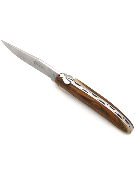 Laguiole hunting knife, 13.5 cm, pistachio full handle