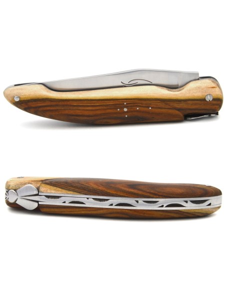 Laguiole hunting knife, 13.5 cm, pistachio full handle