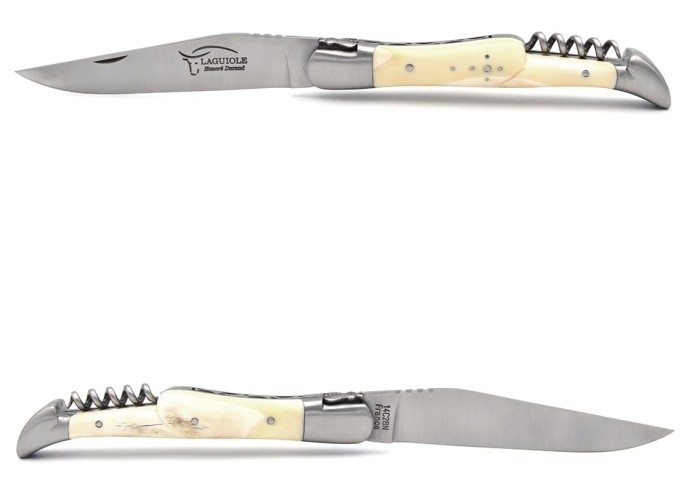 Laguiole 12 cm, abeille forgée classique n°1, manche en dent de phacochère