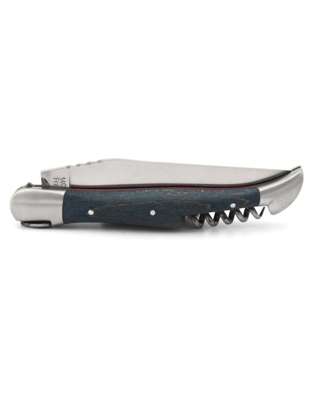 Laguiole knife, 12 cm, rugby ball, olive wood handle