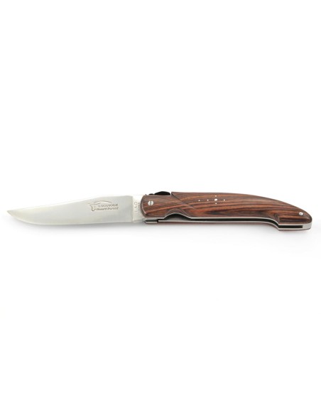 Laguiole Pliant de Chasse, 13.5 cm, plein manche, bois de violette