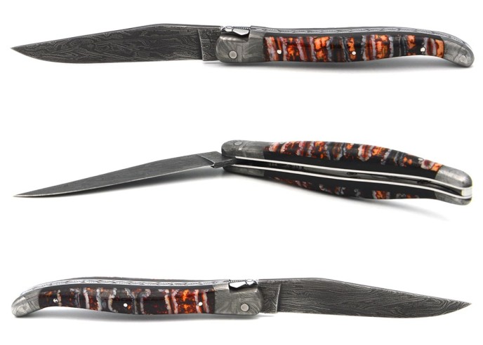 Molaire de  Mammouth orange avec mitres Damas