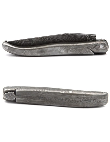 Laguiole Klappmesser, 12cm, Vollständig aus Damast