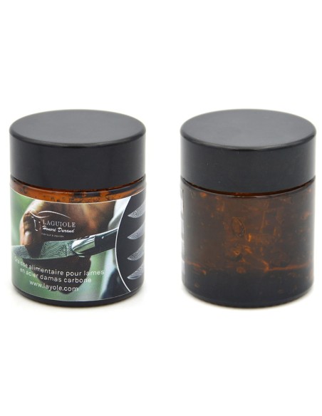 Graisse alimentaire pour lames en acier Damas carbone