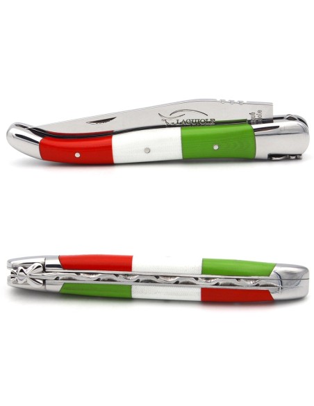 Laguiole pliant 12 cm, modèle Italie, abeille forgée, lame seule