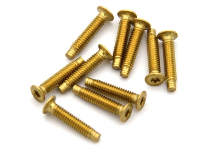 Bag of 10 brass screws for Laguiole kit