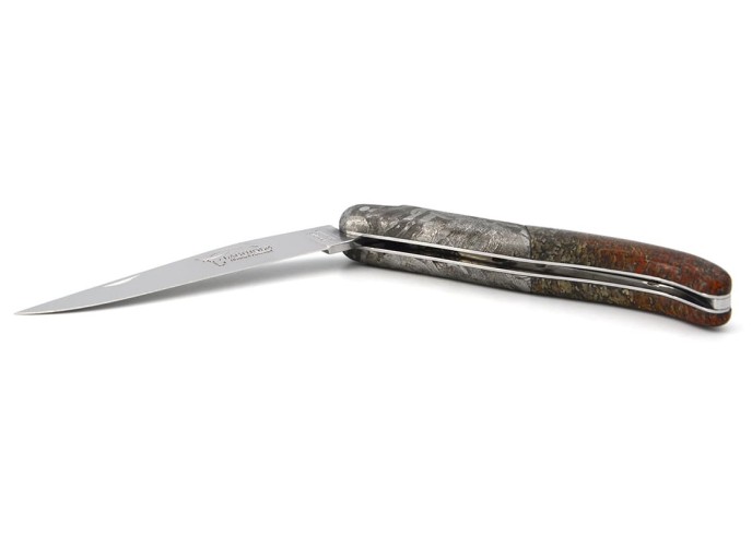 The dinosaur - Sauropod bone and meteorite Laguiole knife