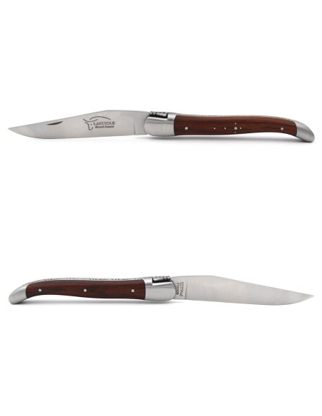 Laguiole Klappmesser, 12cm, Geschweißte Biene, Griff aus Veilchenholz