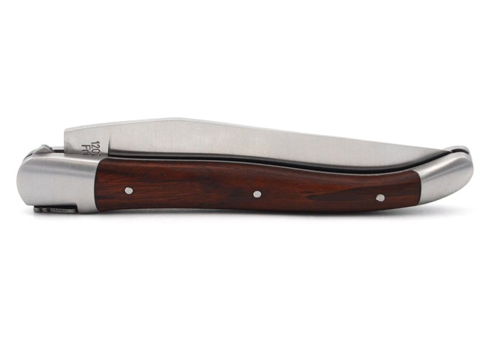 Laguiole Klappmesser, 12cm, Geschweißte Biene, Griff aus Veilchenholz