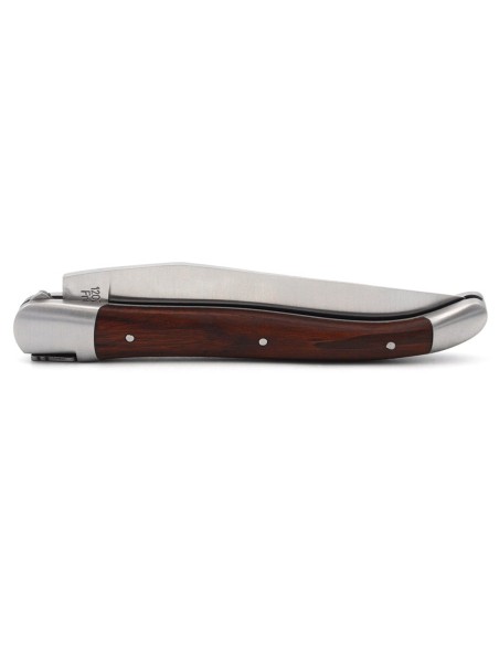 Laguiole pliant 12 cm, abeille soudée, manche bois de violette, lame seule