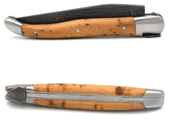 Laguiole Juniper - Damascus - Riveted Damascus Bee