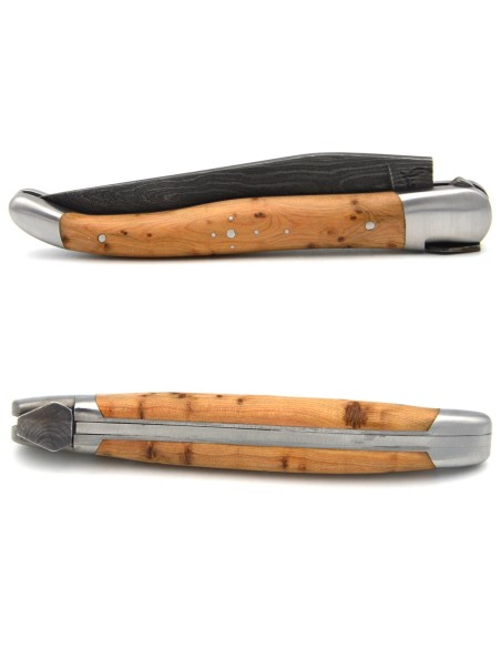 Laguiole Juniper - Damascus - Riveted Damascus Bee