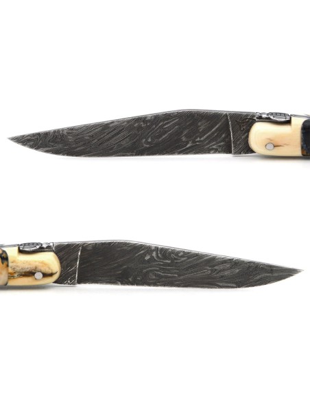 Laguiole knife in mammoth molar with mammoth tusk bolsters