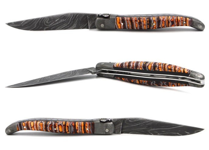 Molaire de  Mammouth orange avec mitres Damas