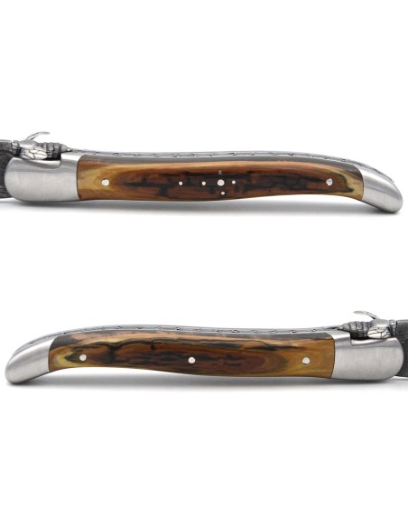 Laguiole 12cm, Mechanische Biene, Klinge Damast, Mammutstoßzahn