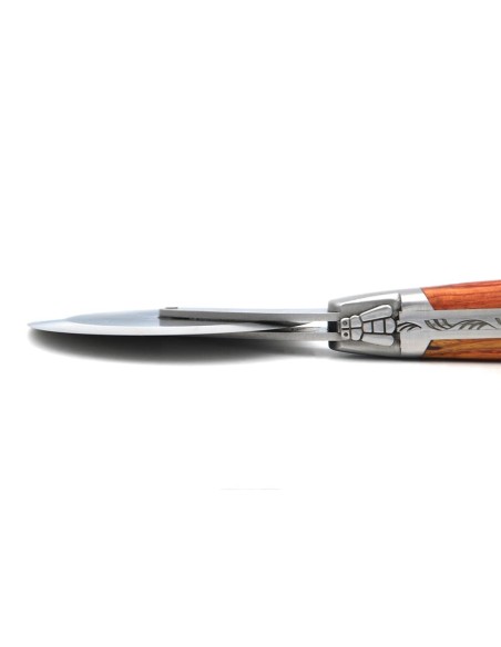 Laguiole pizza wheel, rosewood handle with matt bolsters