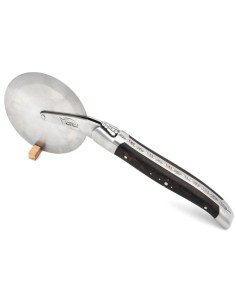 Roulette à pizza de Laguiole, manche en ébène, finition inox mat