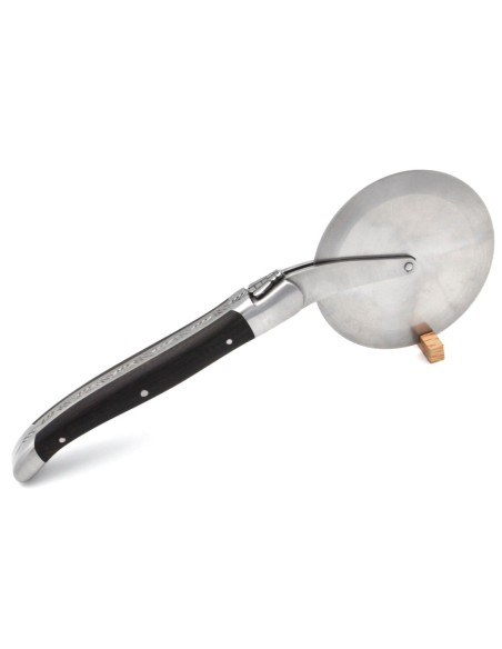 Roulette à pizza de Laguiole, manche en ébène, finition inox mat
