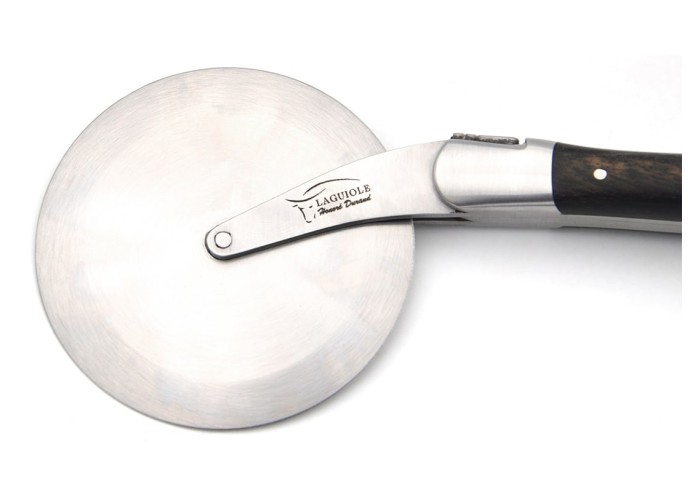 Roulette à pizza de Laguiole, manche en ébène, finition inox mat