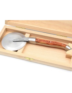 Laguiole Pizzaroller, Rosenholz, Heftbacken aus mattem Edelstahl 2