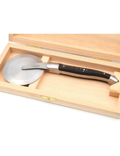 Roulette à pizza de Laguiole, manche en ébène, finition inox mat 2