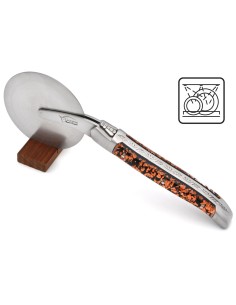Laguiole pizza wheel, copper leaf inclusion handle