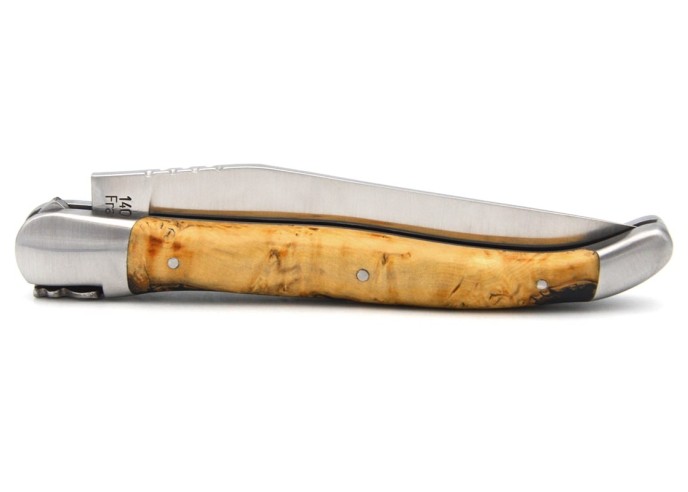 Laguiole messer 12cm, Griff aus Hybridholz Buchsbaum / Schwarzes Harz