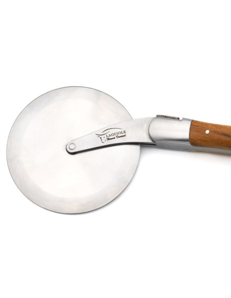Laguiole pizza wheel, Aubrac beech handle with matt bolsters