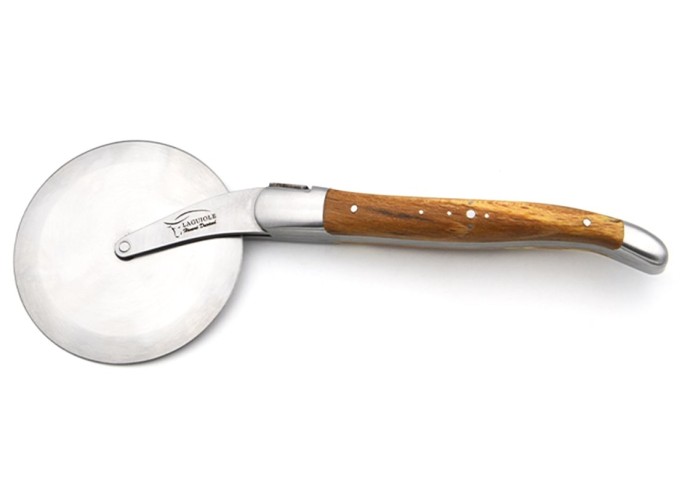 Laguiole pizza wheel, Aubrac beech handle with matt bolsters