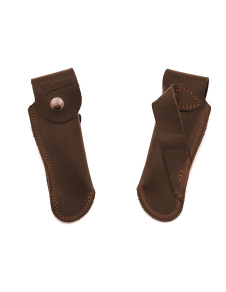 Ledergürteltasche mit schräger Schlaufe für Laguiole-Messer