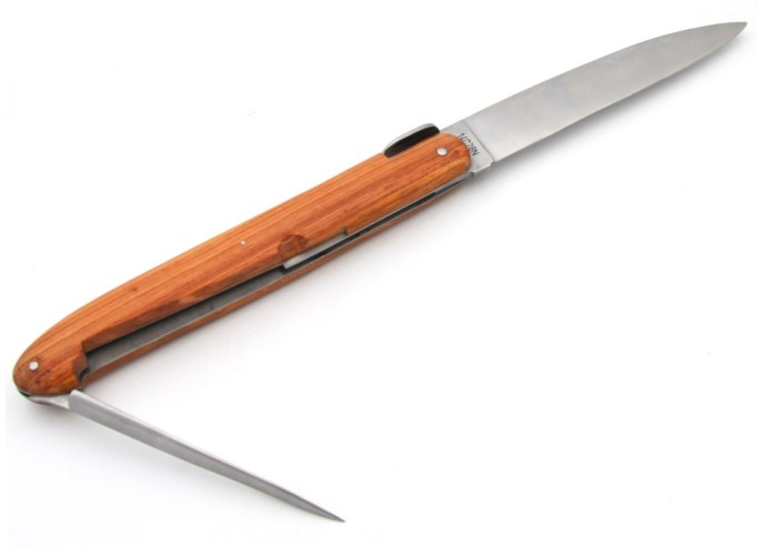 Laguiole pocket knife "Antique" 21 cm, smooth bee, rosewood handle