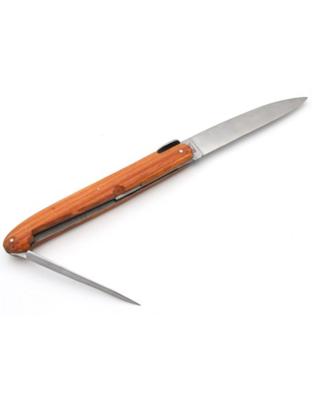 Laguiole "Antike", 21 cm, glatte geschmiedete Biene, Rosenholz