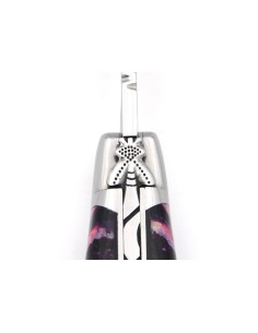 Laguiole 11 cm, abeille n°2, ressort lime, molaire de mammouth violette 2