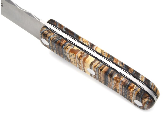 Couteau de cuisine, manche de 11 cm en molaire de mammouth